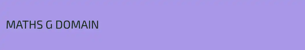 MATHS G DOMAIN